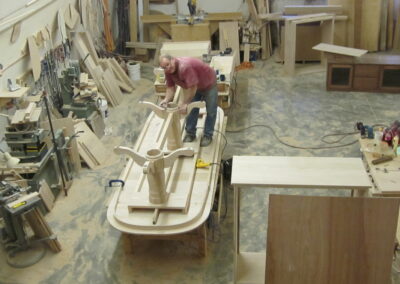 Work done on dining table